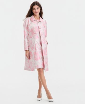 Women's Floral Jacquard Three-Button Topper