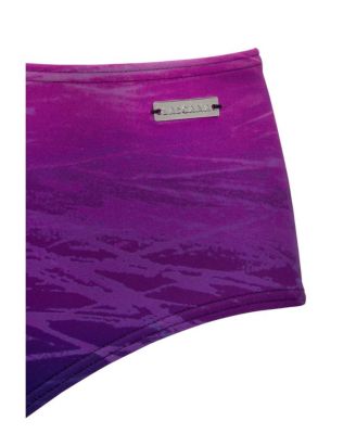 Women's Printed Mid Rise Bikini Swimsuit Bottom