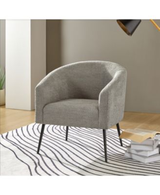 Hal Modern Boucle Armchair with Metal Leg