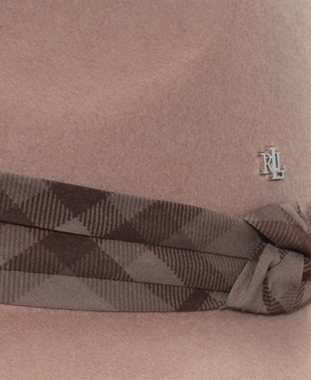 Lauren Ralph Lauren Women's Felted Wool Fedora Hat with Printed Band