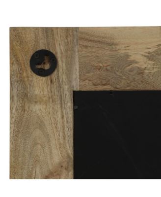 Mirror Brown Solid mango wood, glass 19.7 x 43.3 in