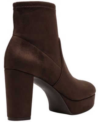 Womens Volt Platform Block Heel Dress Booties