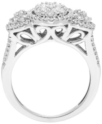Diamond Ring (1 ct. t.w.) in 10k White Gold