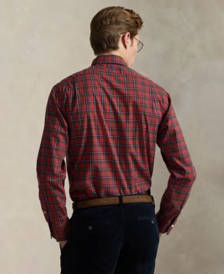 Men's Classic-Fit Plaid Twill Shirt
