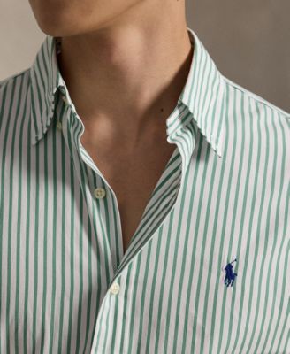 Men's Classic-Fit Striped Poplin Shirt
