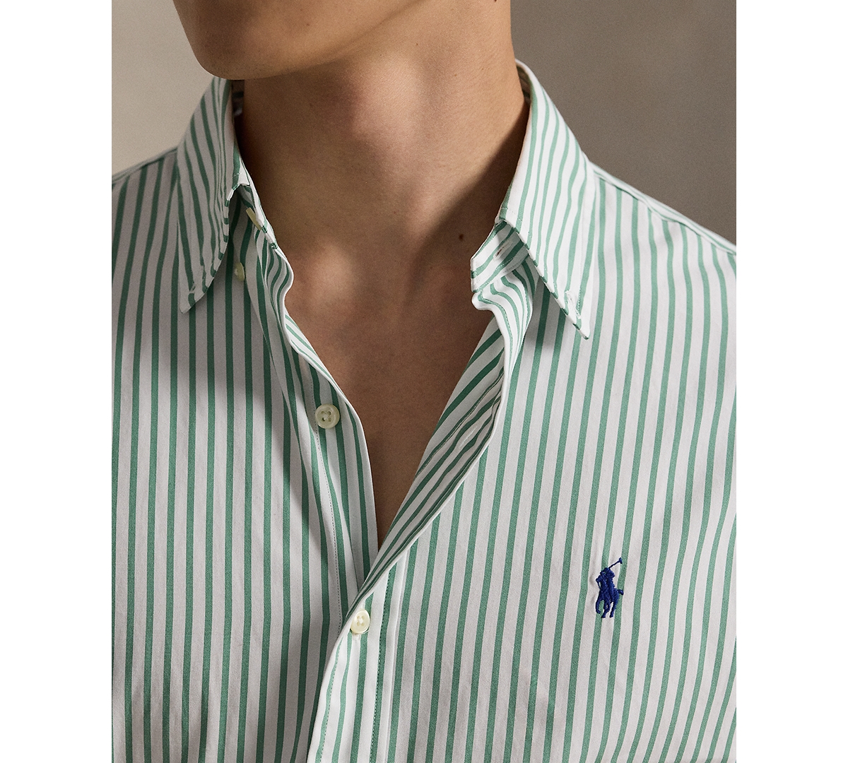 Polo Ralph Lauren Men's Classic-Fit Striped Poplin Shirt
