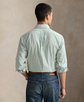 Men's Classic-Fit Striped Poplin Shirt