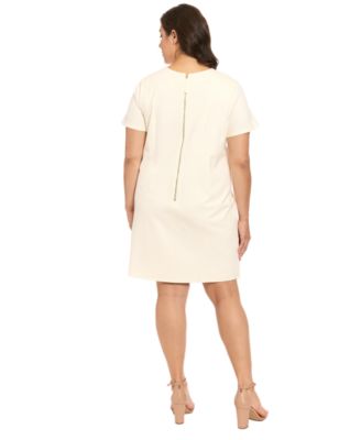 Plus-Size Crewneck Shift Dress