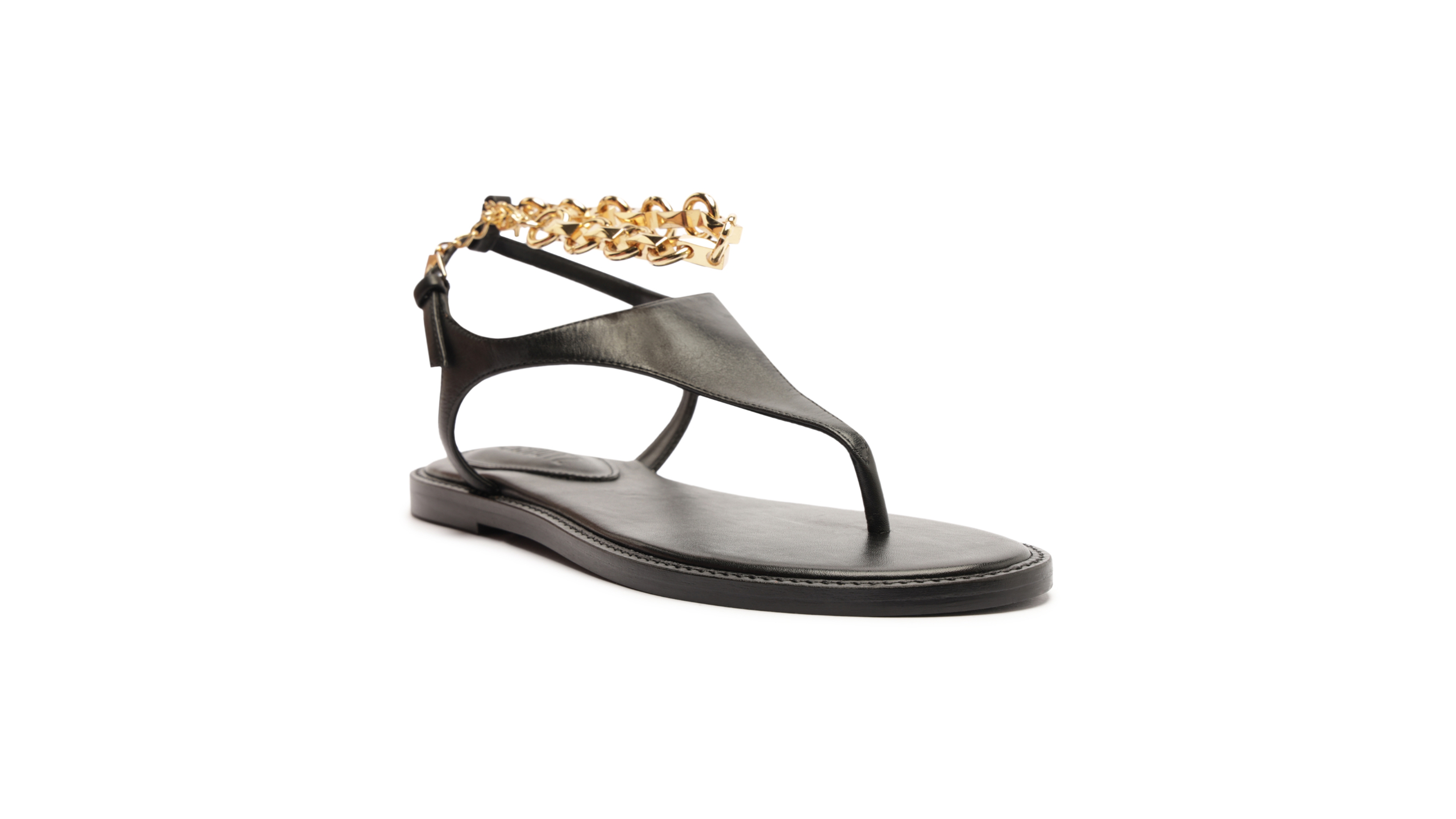 Schutz Women Lys Round Toe Flat Sandals