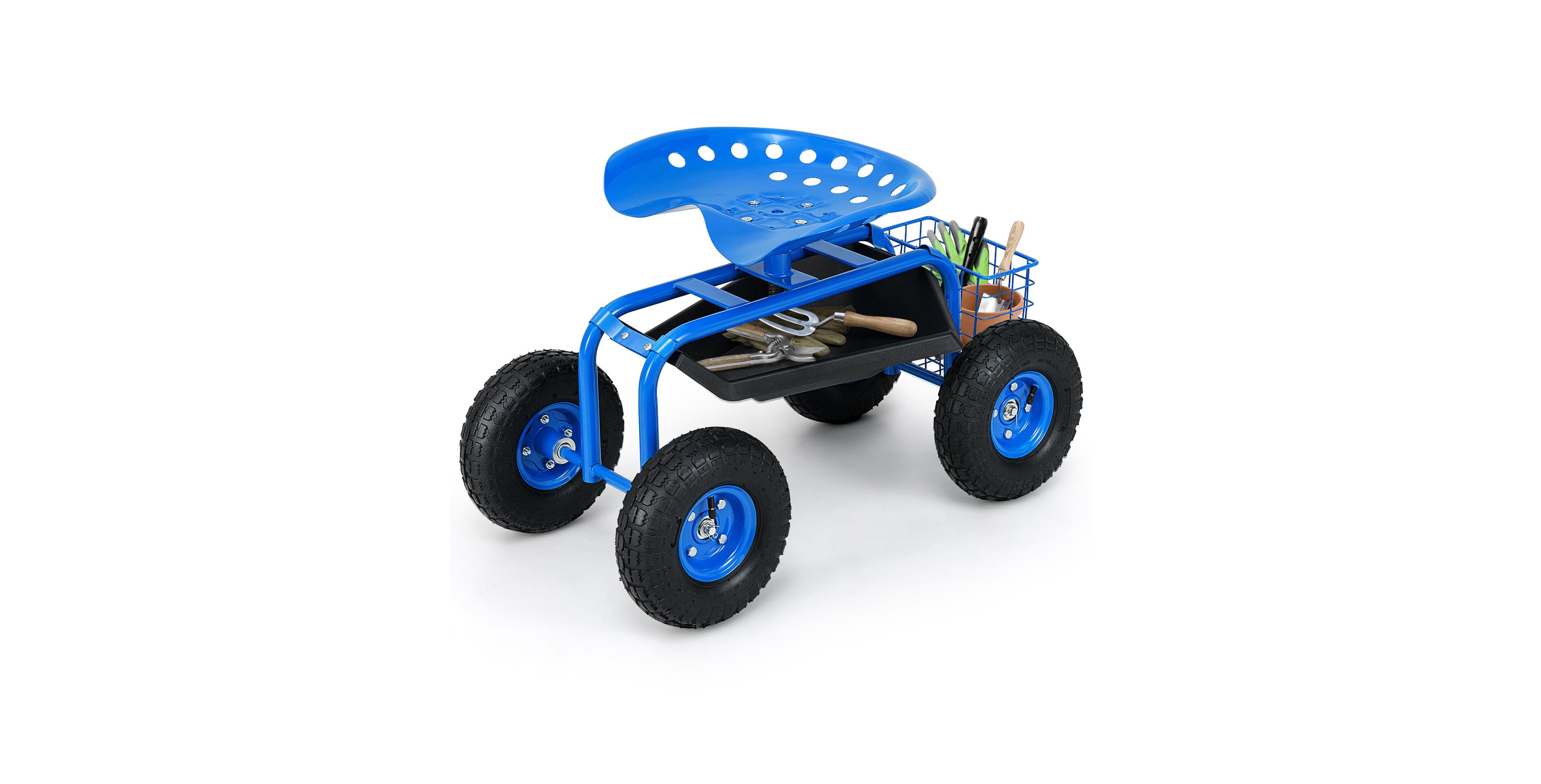 Sugift Garden Cart with Heavy Duty Tool Tray