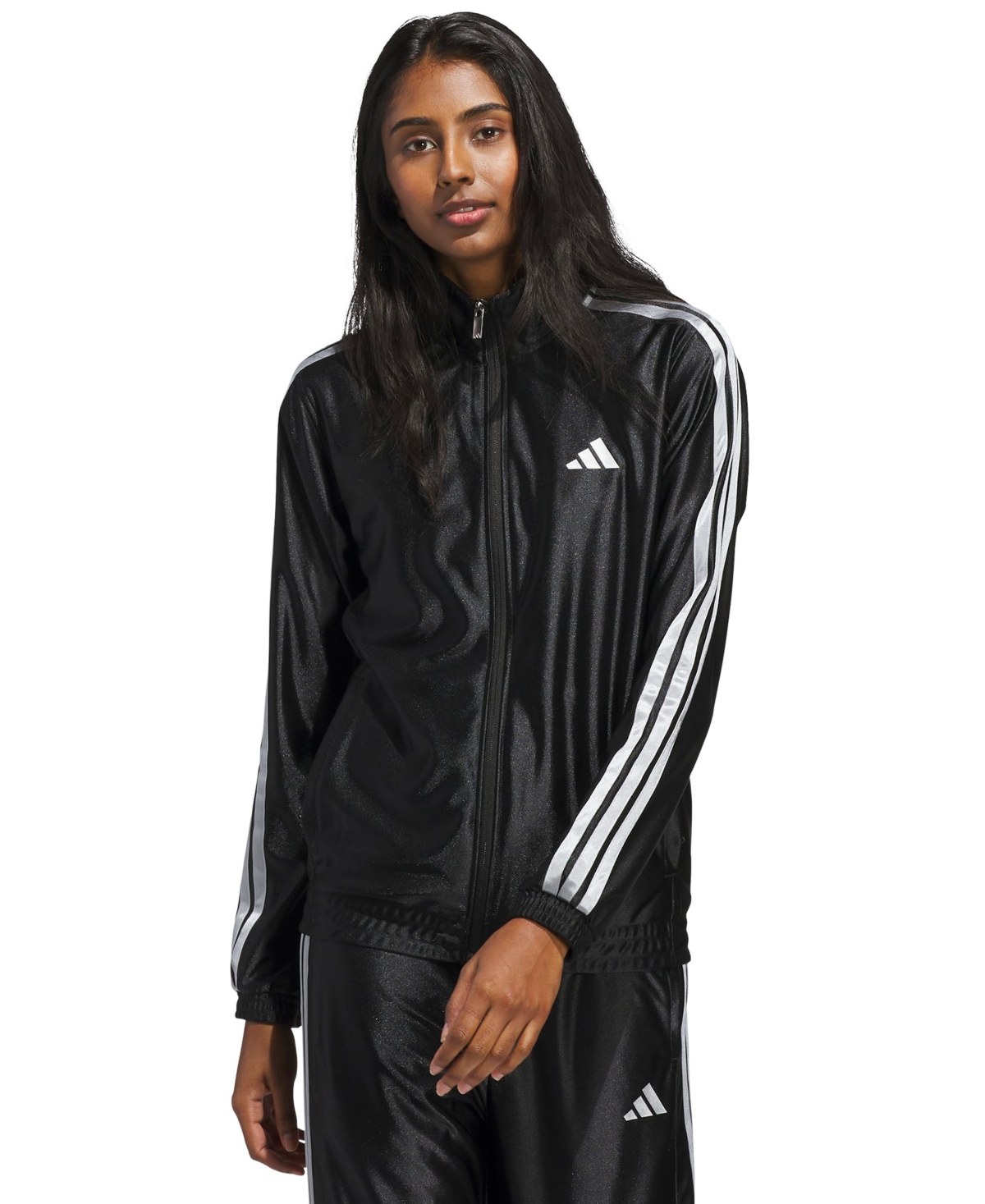 Adidas Originals Women's Shine Regular Fit Sportswear Jacket In Black