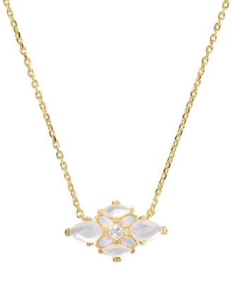 Kendra Scott - Abbie Crystal & Imitation Pearl Short Pendant Necklace