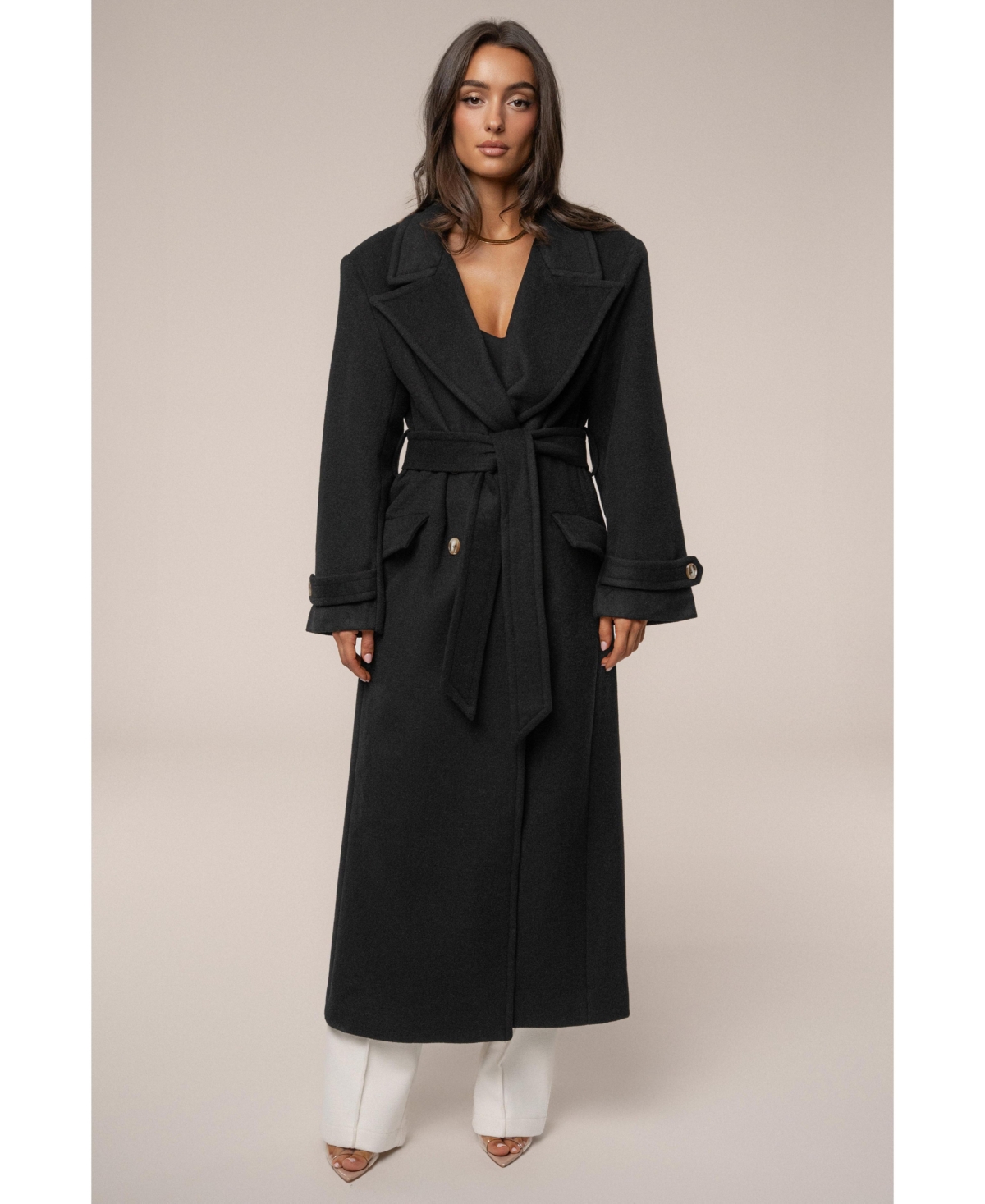 Jluxlabel Women's Empire Longline Coat