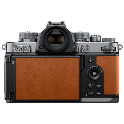 Z f Mirrorless Camera, Silver/Cognac Brown