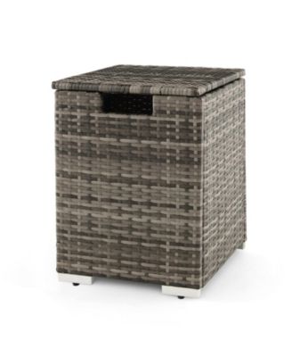 2-in-1 Patio Rattan Gas Propane Tank Cover for 20 lbs Propane Tanks