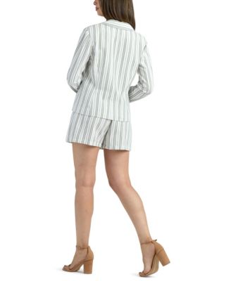 Junior's Resort Stripe Long-Sleeve Blazer