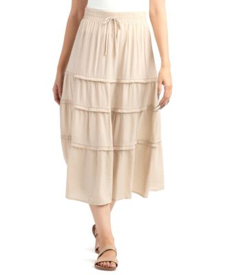 BCX Juniors' Resort Crinkle Midi Skirt - Macy's