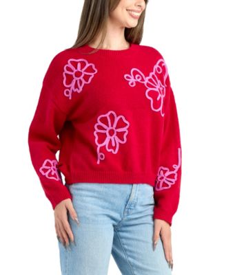 Junior's Cropped Pull-On Sweater