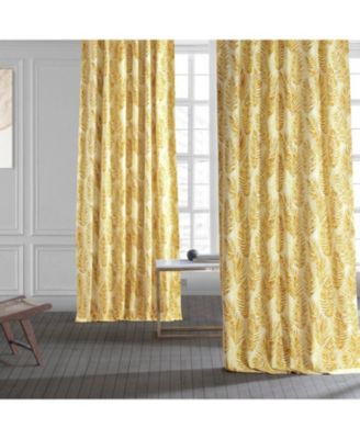 Kupala Floral Printed Cotton Room Darkening Curtain