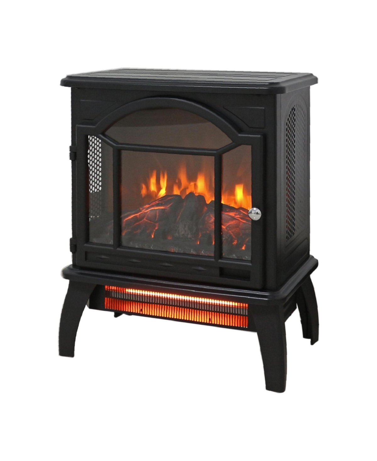 Flynama 18 inch 3D Flame Electric Infrared Quartz Fireplace Stove with remote control