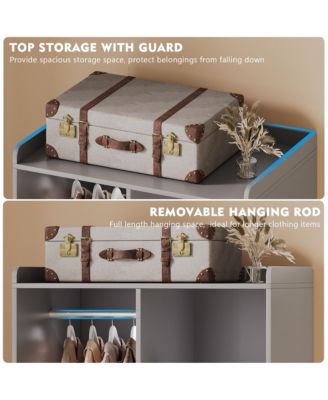 2-Door Wardrobe with LED Lights, Ample Storage, Stylish & Functional