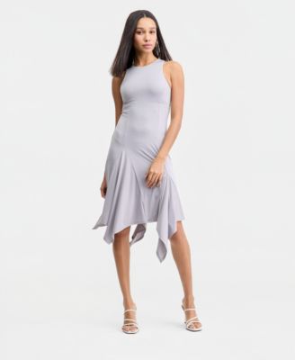Women's Handkerchief-Hem Sleeveless Dress, Macy's Exclusive