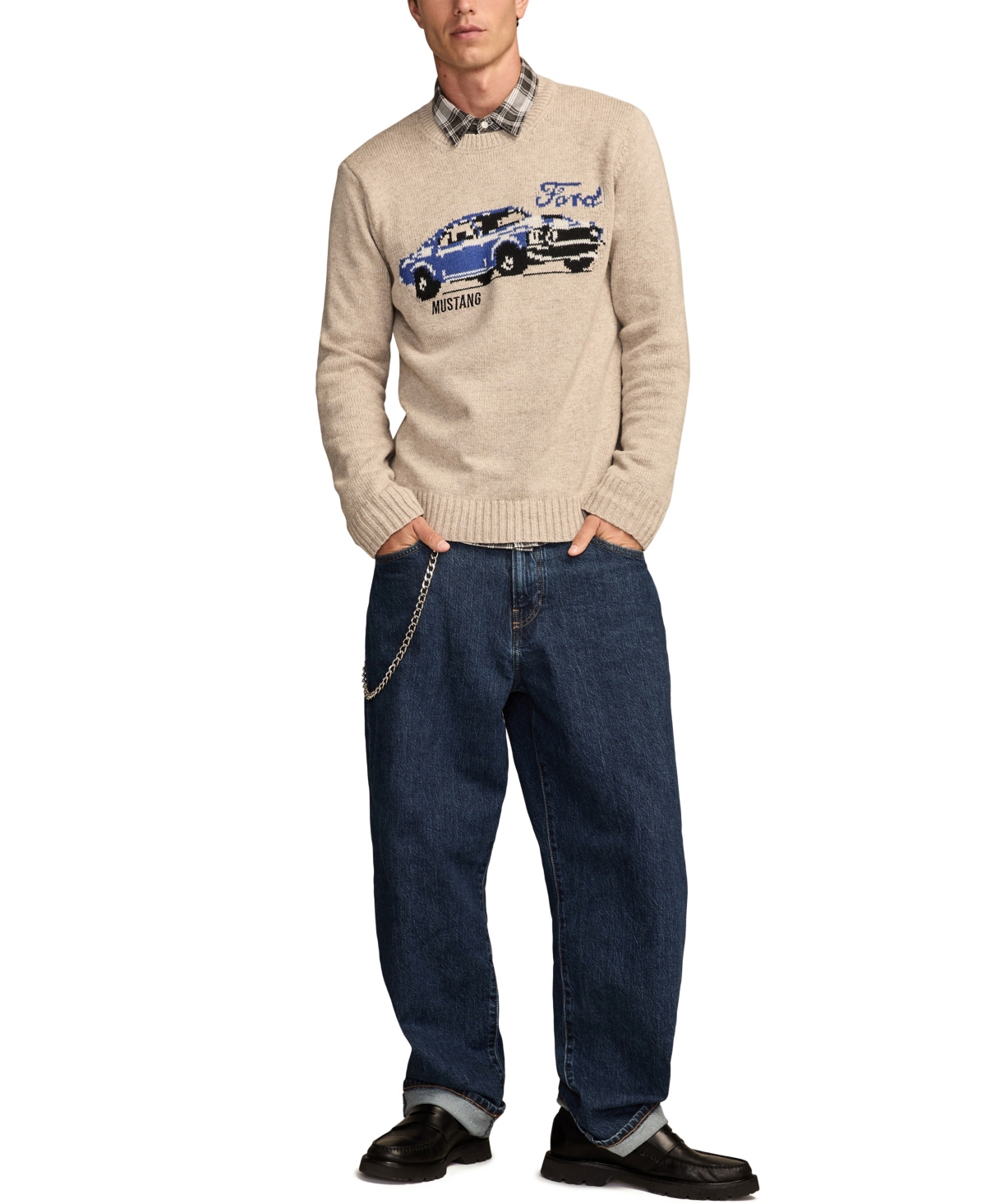 Lucky Brand Mustang Cotton Blend Sweater In Neutral