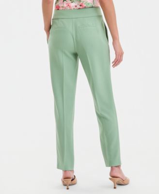 Women's Crepe High-Rise Slim Pants