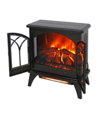 24 inch 3D  Flame Electric Infrared Quartz Fireplace Stove with remote control