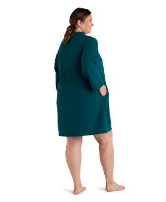 Plus Size Long-Sleeves Short Robe