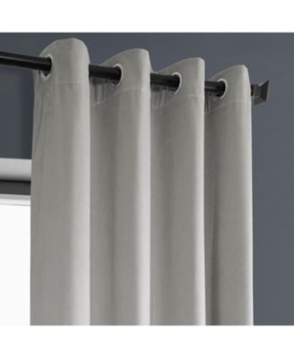 Grommet Heritage Plush Velvet Room Darkening Curtain