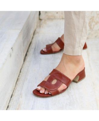 Women's Brown Snake Amal Customizable Sandal