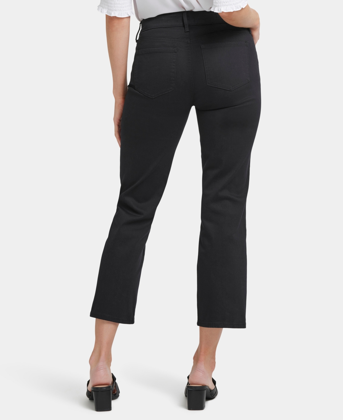 Nydj Women's Marilyn Straight Ankle Jeans In Black