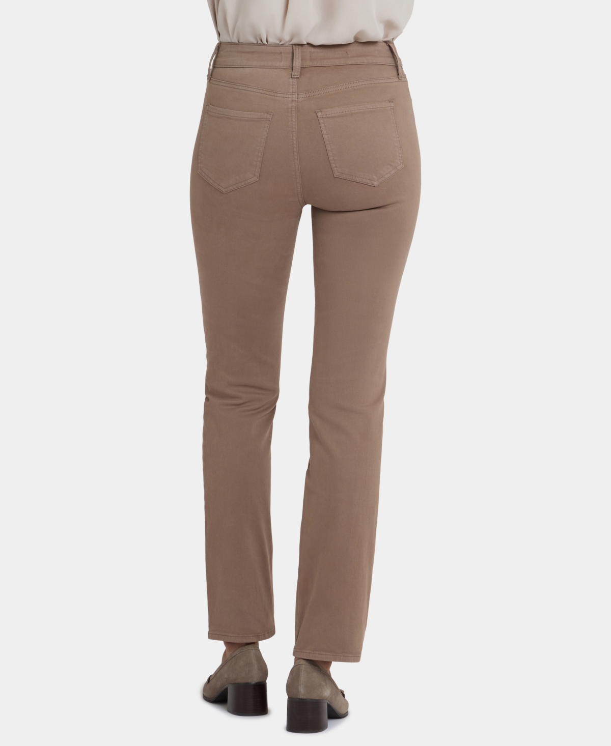 Nydj Women's High Rise Marilyn Straight Jeans In Brown