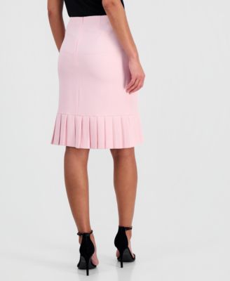 Women's Pleated-Hem Midi Skirt