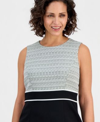 Women's Banded Sleeveless Sheath Dress