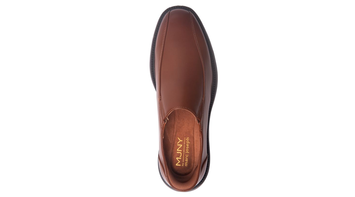 Мужские туфли Marc Joseph New York Shelby Road Hands-Free Slip On Technology, цвет: Коньячный кожаный — фото 4
