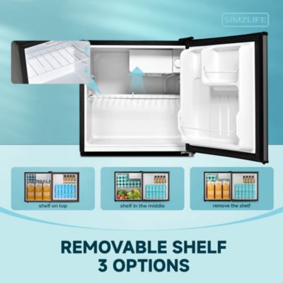 1.6 Cu.Ft Single Door Mini Fridge with Freezer