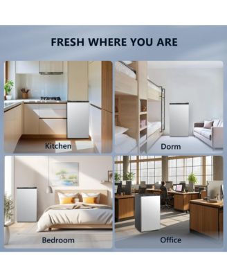 3.2 Cu.Ft Single Door Mini Fridge with Freezer