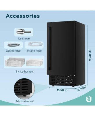 200-lb Ice Per day Cubed Ice Maker ( Black )