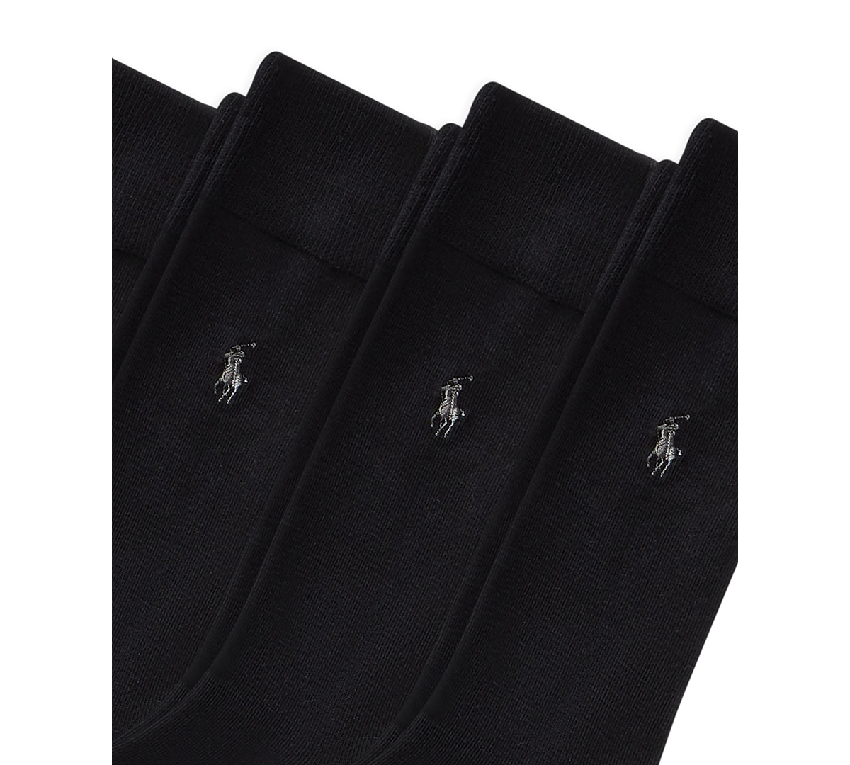 Polo Ralph Lauren Men's Flat Knit Slack Dress Socks, Pack of 4