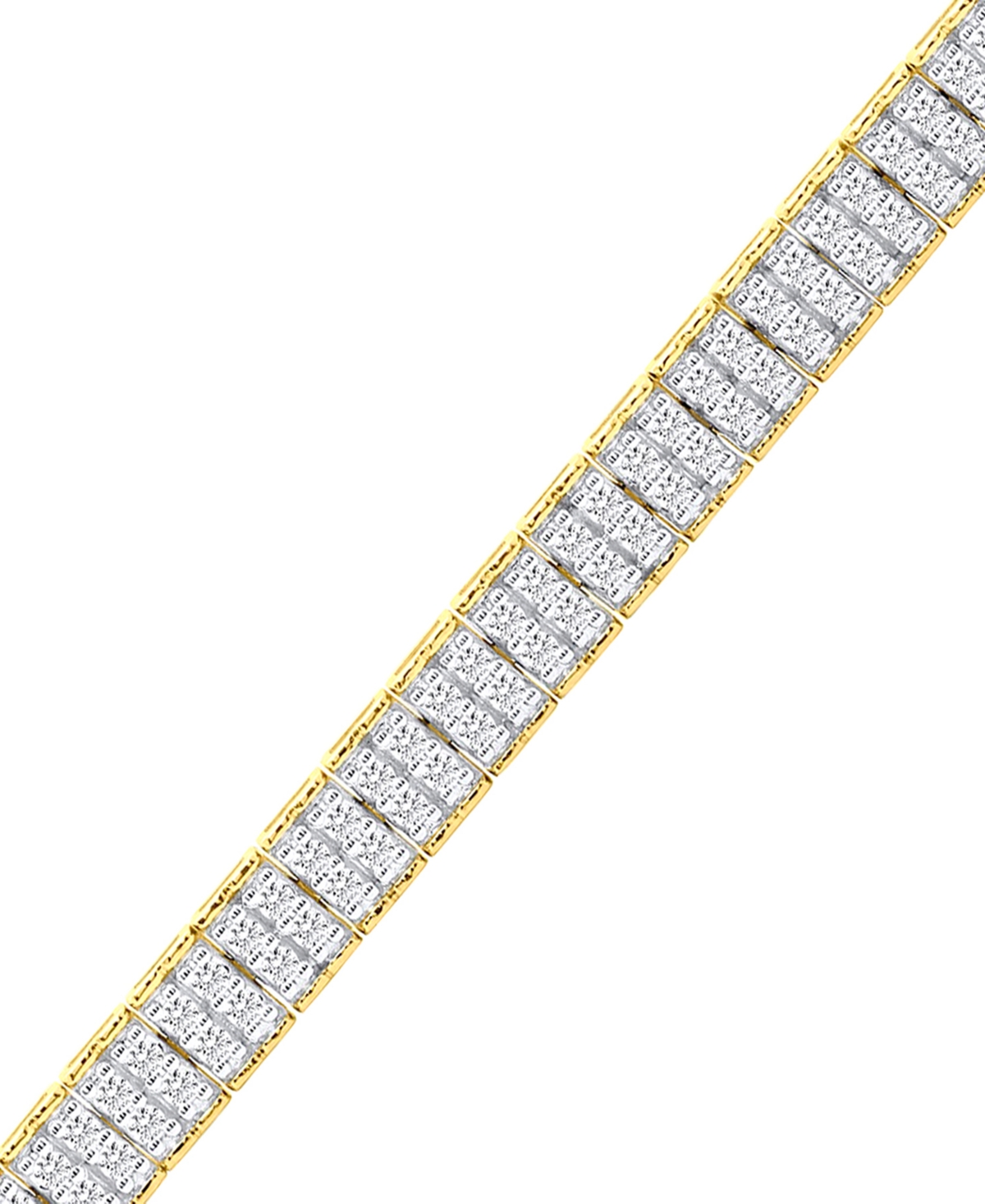 Forever Grown Diamonds Lab-grown Diamond Bracelet (3 Ct. T.w.) In Sterling Silver (also In 14k Gold Plated Sterling Silver) In Gold