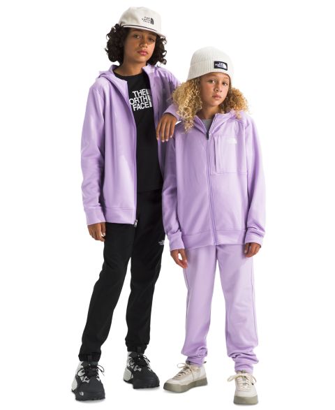 Детская спортивная куртка The North Face на молнии с капюшоном, 8-20, цвет: Сиреневый