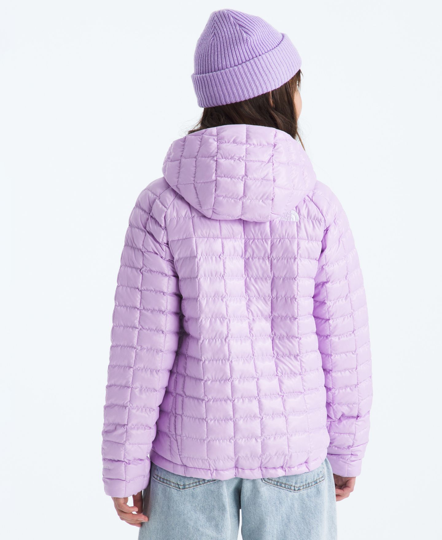 Детская куртка The North Face Hooded Zip-Up, цвет: Сиреневый — фото 4