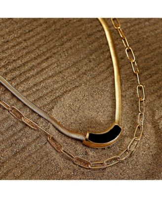 Women's The Sylvan-Snakechain Multi-Layer Necklace - California Gold