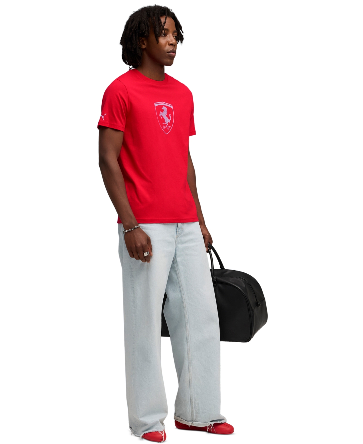 Puma Men's Ferrari Sportswear Tonal Shield T-Shirt