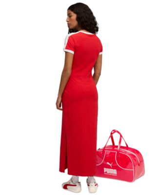 Women's T7 Rib Neck Short-Sleeve Dress