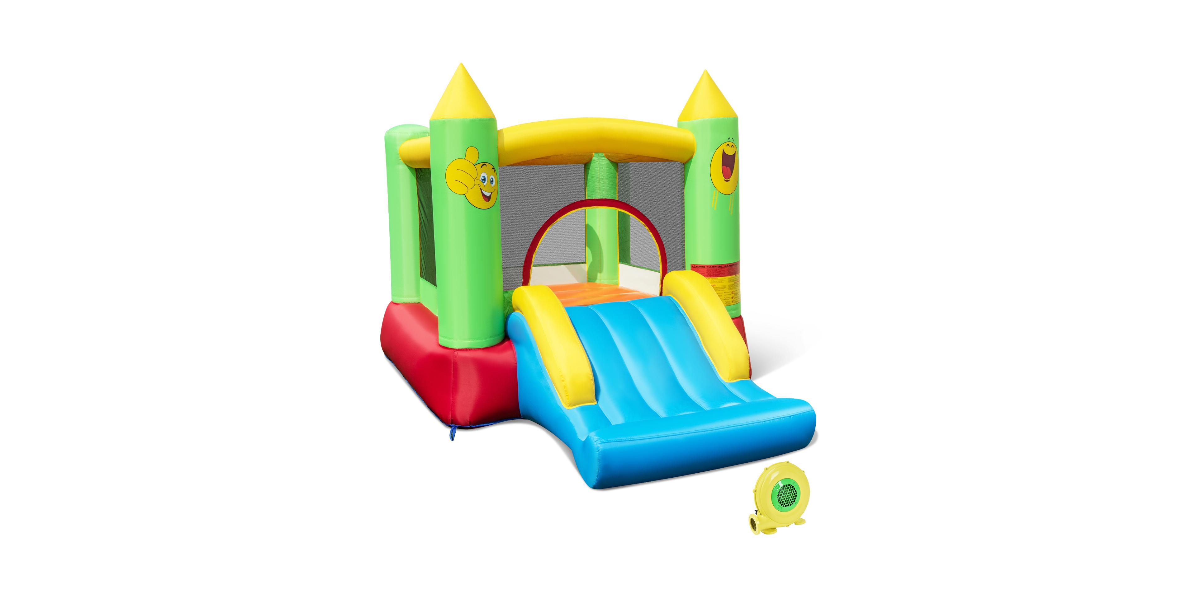 Skonyon Inflatable Bounce House Kids Blow-up Bouncer with Slide with 480W Blower