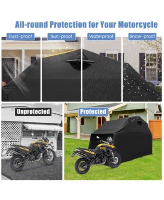 Outdoor Motorcycle Shelter Waterproof Motorbike Storage Tent with Cover