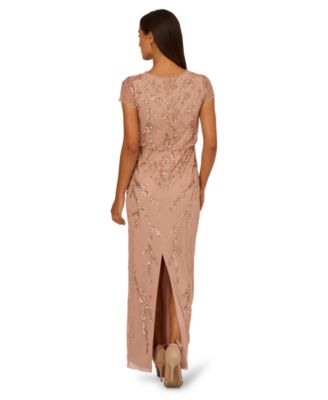 Bead Blouson Long Dress